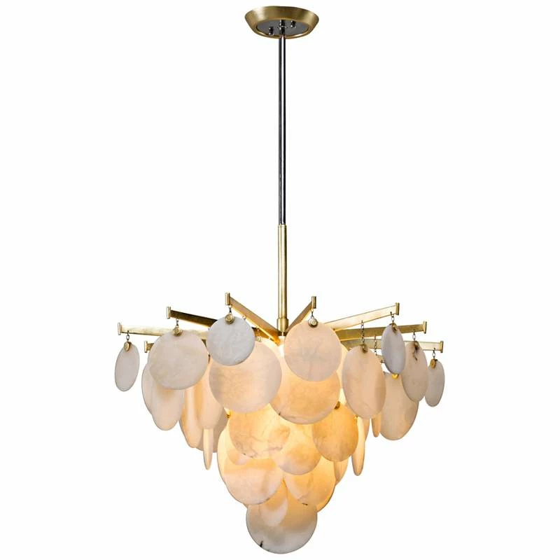 Corbett Serenity 28" Wide Gold Leaf LED Chandelier 5 Corbett Serenity 28" Wide Gold Leaf LED Chandelier - Image 3