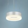 Corona Ring 6"W Satin Aluminum LED Mini Pendant -Lighting Sales Shop corona ring 6 inchw satin aluminum led mini pendant 7y105cropped