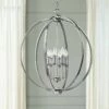 Corrine 24 1/2" Wide Polished Nickel Orb Pendant
