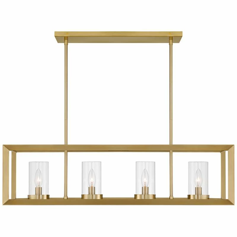 Cove Point 34 1/2"W Soft Gold 4-Light Island Chandelier 6 Cove Point 34 1/2"W Soft Gold 4-Light Island Chandelier - Image 4