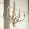 Covent Park 34" Wide 9-Light Brushed Honey Gold Chandelier