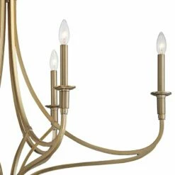 Covent Park 40" Wide Brushed Honey Gold 6-Light Candelabra Chandelier -Lighting Sales Shop covent park 40 inch wide brushed honey gold 6 light candelabra chandelier 89y80views1