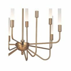 Craftmade Valdi 26 1/2"W Satin Brass 10-Light LED Chandelier -Lighting Sales Shop craftmade valdi 26 and one half inchw satin brass 10 light led chandelier 65f77views1