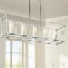 Crosby 41 1/4" Wide Chrome Kitchen Island Light Chandelier 1 Crosby 41 1/4" Wide Chrome Kitchen Island Light Chandelier -Lighting Sales Shop crosby 41 and one quarter inch wide chrome kitchen island light chandelier 42r95cropped