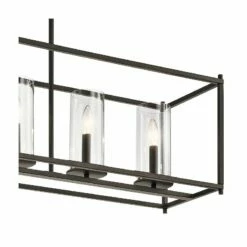 Crosby 41 1/4" Wide Oiled Bronze Rectangular Kitchen Island Chandelier -Lighting Sales Shop crosby 41 and one quarter inch wide oiled bronze rectangular kitchen island chandelier 42r97views1