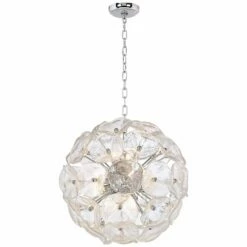 Crystal Blossom 20"W 12-Light Pendant Chandelier -Lighting Sales Shop crystal blossom 20 inchw 12 light pendant chandelier 34617