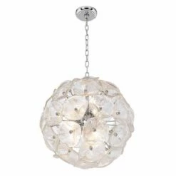 Crystal Blossom 20"W 12-Light Pendant Chandelier -Lighting Sales Shop crystal blossom 20 inchw 12 light pendant chandelier 34617views1