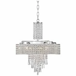 Crystal Cascade 19 1/2" Wide Crystal Pendant Chandelier -Lighting Sales Shop crystal cascade 19 and one half inch wide crystal pendant chandelier 6d911views1