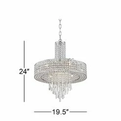 Crystal Cascade 19 1/2" Wide Crystal Pendant Chandelier -Lighting Sales Shop crystal cascade 19 and one half inch wide crystal pendant chandelier 6d911views4