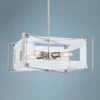 Crystal Clear 19 3/4"W Polished Nickel 4-Light Pendant -Lighting Sales Shop crystal clear 19 and three quarter inchw polished nickel 4 light pendant 8c616cropped