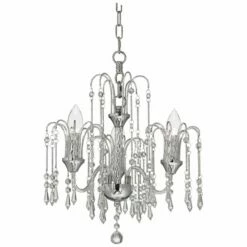Crystal Rain 15" Wide Chrome 3-Light Crystal Chandelier -Lighting Sales Shop crystal rain 15 inch wide chrome 3 light crystal chandelier 9g212views3