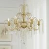 Crystal Rain 30" Wide Soft Gold Crystal 6-Light Chandelier 1 Crystal Rain 30" Wide Soft Gold Crystal 6-Light Chandelier -Lighting Sales Shop crystal rain 30 inch wide soft gold crystal 6 light chandelier 678a1cropped