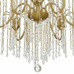 Crystal Rain 30" Wide Soft Gold Crystal 6-Light Chandelier -Lighting Sales Shop crystal rain 30 inch wide soft gold crystal 6 light chandelier 678a1views3