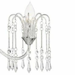 Crystal Rain 33" Wide Chrome 6-Light Island Chandelier -Lighting Sales Shop crystal rain 33 inch wide chrome 6 light island chandelier 364m2views1