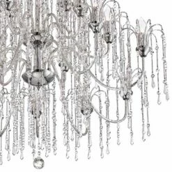 Crystal Rain 37" Wide 18-Light Crystal Chandelier -Lighting Sales Shop crystal rain 37 inch wide 18 light crystal chandelier 6v862views1