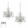 Crystal Rain Chrome 2-Light Swag Chandelier 1 Crystal Rain Chrome 2-Light Swag Chandelier -Lighting Sales Shop crystal rain chrome 2 light swag chandelier 30m91