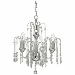 Crystal Rain Chrome 2-Light Swag Chandelier -Lighting Sales Shop crystal rain chrome 2 light swag chandelier 30m91views4