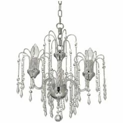 Crystal Rain Chrome 4-Light Swag Chandelier -Lighting Sales Shop crystal rain chrome 4 light swag chandelier 30n29views3