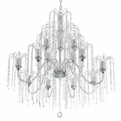 Crystal Rain Collection 33" Wide Large Crystal Chandelier -Lighting Sales Shop crystal rain collection 33 inch wide large crystal chandelier r4677views2