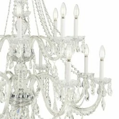 Crystorama 37" Wide Chrome 16-Light Traditional Crystal Chandelier -Lighting Sales Shop crystorama 37 inch wide chrome 16 light traditional crystal chandelier 80n32views1