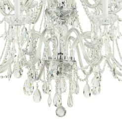 Crystorama 37" Wide Chrome 16-Light Traditional Crystal Chandelier -Lighting Sales Shop crystorama 37 inch wide chrome 16 light traditional crystal chandelier 80n32views3
