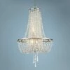 Crystorama Arcadia 18"W Antique Silver Crystal Chandelier -Lighting Sales Shop crystorama arcadia 18 inchw antique silver crystal chandelier 74v01cropped