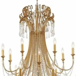 Crystorama Arcadia 61" Wide Antique Gold 28-Light Chandelier -Lighting Sales Shop crystorama arcadia 61 inch wide antique gold 28 light chandelier 99x28views2