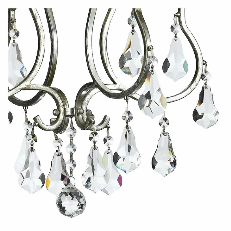 Crystorama Ashton 16" Wide Olde Silver 4-Light Chandelier 5 Crystorama Ashton 16" Wide Olde Silver 4-Light Chandelier - Image 3
