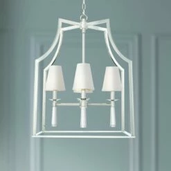 Crystorama Baxter 30" Wide Polished Nickel 4-Light Pendant