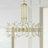 Crystorama Bolton 24 3/4"W Aged Brass And Crystal Chandelier