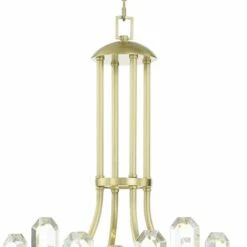 Crystorama Bolton 24 3/4"W Aged Brass And Crystal Chandelier -Lighting Sales Shop crystorama bolton 24 and three quarter inchw aged brass and crystal chandelier 80n02views2