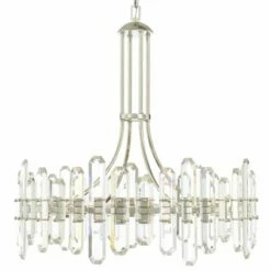 Crystorama Bolton 31"W Polished Nickel 12-Light Crystal Chandelier