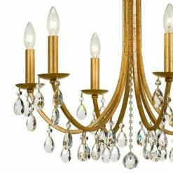Crystorama Bridgehampton 26"W Antique Gold 6-Light Crystal Chandelier 9 Crystorama Bridgehampton 26"W Antique Gold 6-Light Crystal Chandelier -Lighting Sales Shop crystorama bridgehampton 26 inchw antique gold 6 light crystal chandelier 444f1views1