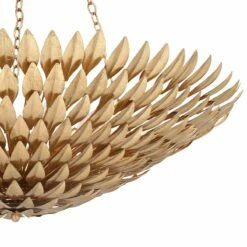 Crystorama Broche 30" Wide Antique Gold Pendant Light -Lighting Sales Shop crystorama broche 30 inch wide antique gold pendant light 3g792views1