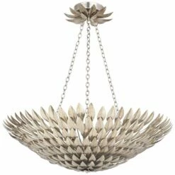 Crystorama Broche 30" Wide Antique Silver Pendant Light -Lighting Sales Shop crystorama broche 30 inch wide antique silver pendant light 7f927views2