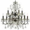 Crystorama Butler 29" W English Bronze 12-Light Crystal Chandelier -Lighting Sales Shop crystorama butler 29 inch w english bronze 12 light crystal chandelier 949e1