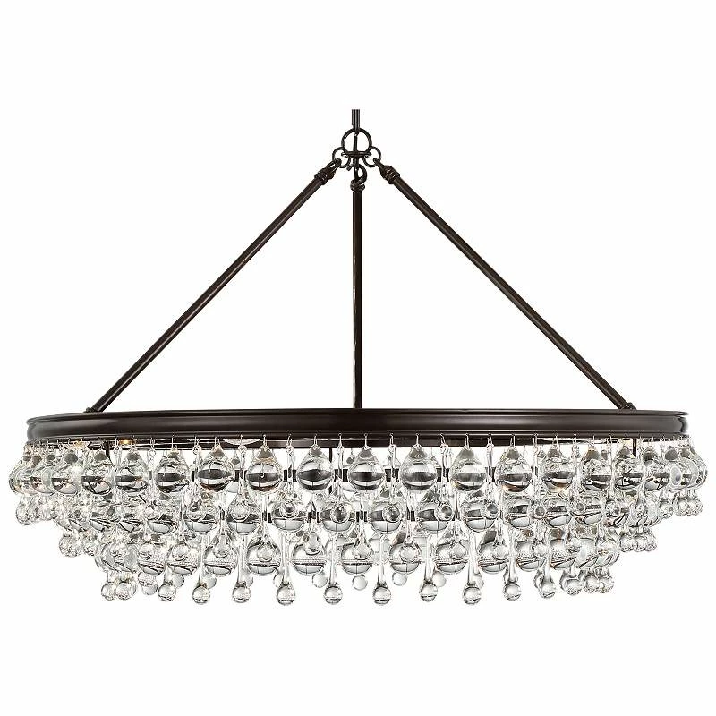 Crystorama Calypso 30" Wide Vibrant Bronze And Crystal Chandelier 4 Crystorama Calypso 30" Wide Vibrant Bronze And Crystal Chandelier - Image 2