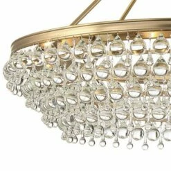 Crystorama Calypso 40" Wide Vibrant Gold And Crystal Chandelier -Lighting Sales Shop crystorama calypso 40 inch wide vibrant gold and crystal chandelier 94c13views1