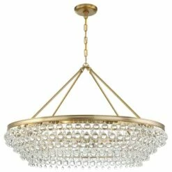 Crystorama Calypso 40" Wide Vibrant Gold And Crystal Chandelier -Lighting Sales Shop crystorama calypso 40 inch wide vibrant gold and crystal chandelier 94c13views3