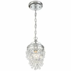 Crystorama Calypso 7 1/2"W Convertible Chrome Mini Pendant 14 Crystorama Calypso 7 1/2"W Convertible Chrome Mini Pendant -Lighting Sales Shop crystorama calypso 7 and one half inchw convertible chrome mini pendant 3w523views4