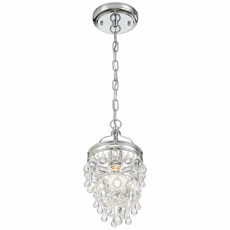 Crystorama Calypso 7 1/2"W Convertible Chrome Mini Pendant 8 Crystorama Calypso 7 1/2"W Convertible Chrome Mini Pendant - Image 6