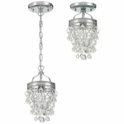 Crystorama Calypso 7 1/2"W Convertible Chrome Mini Pendant 15 Crystorama Calypso 7 1/2"W Convertible Chrome Mini Pendant -Lighting Sales Shop crystorama calypso 7 and one half inchw convertible chrome mini pendant 3w523views5