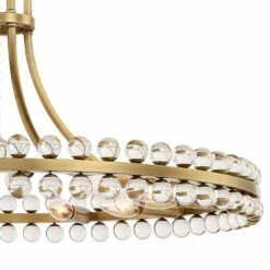 Crystorama Clover 28 3/4" Wide Aged Brass Chandelier -Lighting Sales Shop crystorama clover 28 and three quarter inch wide aged brass chandelier 62x92views1