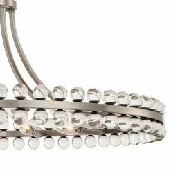 Crystorama Clover 28 3/4" Wide Brushed Nickel Ring Chandelier -Lighting Sales Shop crystorama clover 28 and three quarter inch wide brushed nickel ring chandelier 62x96views1