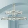Crystorama Clover 40" Wide Brushed Nickel 2-Tier Chandelier 2 Crystorama Clover 40" Wide Brushed Nickel 2-Tier Chandelier -Lighting Sales Shop crystorama clover 40 inch wide brushed nickel 2 tier chandelier 63h76cropped