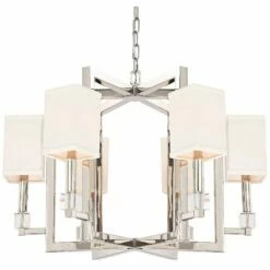 Crystorama Dixon 28 1/2" Wide Polished Nickel Chandelier