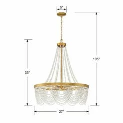 Crystorama Fiona 27" Wide Antique Gold 4-Light Chandelier 9 Crystorama Fiona 27" Wide Antique Gold 4-Light Chandelier -Lighting Sales Shop crystorama fiona 27 inch wide antique gold 4 light chandelier 83f43views3