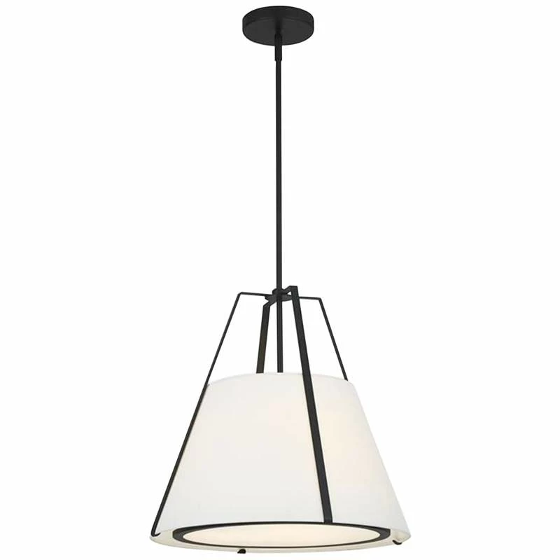 Crystorama Fulton 20" Wide Black Metal Pendant Light 4 Crystorama Fulton 20" Wide Black Metal Pendant Light - Image 2