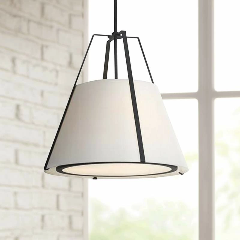 Crystorama Fulton 20" Wide Black Metal Pendant Light 3 Crystorama Fulton 20" Wide Black Metal Pendant Light