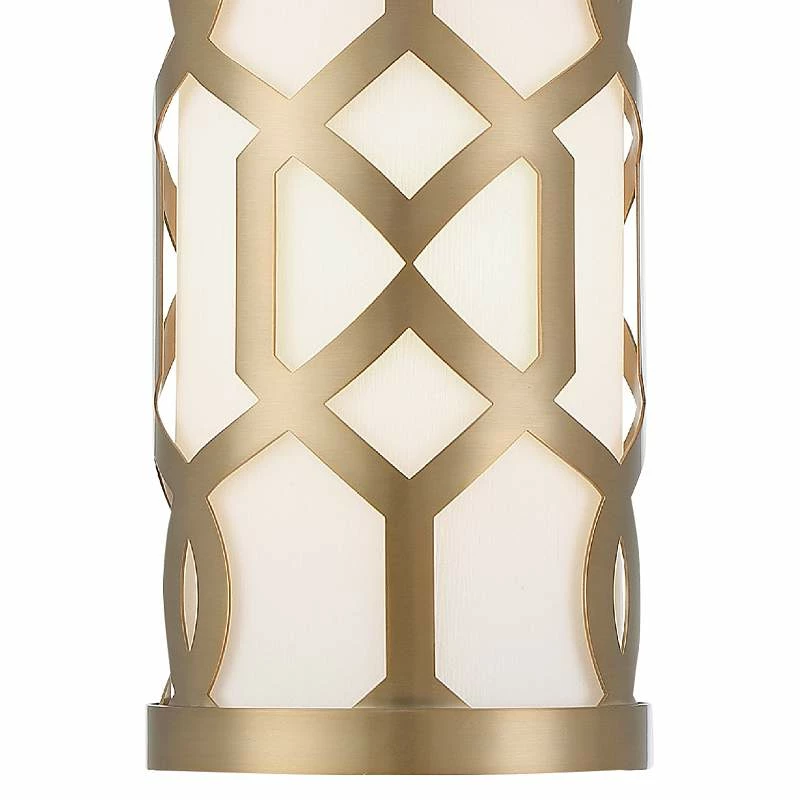 Crystorama Jennings 6 1/4" Wide Aged Brass Mini Pendant 5 Crystorama Jennings 6 1/4" Wide Aged Brass Mini Pendant - Image 3